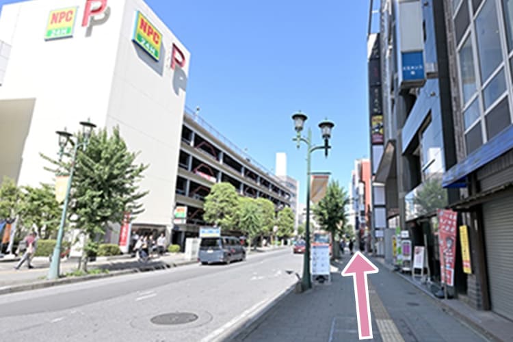 巻石堂病院へ行く途中の道路